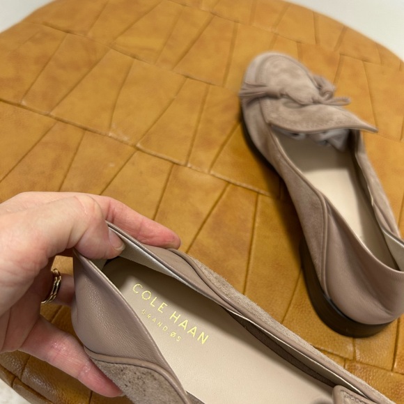 Cole Haan Beige Tasseled Loafers - Picture 1 of 3